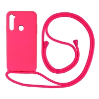 Θήκη Σιλικόνης με Κορδόνι CarryHang Sonique Xiaomi Redmi Note 8T Φουξ