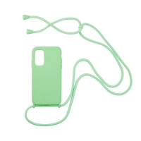 Θήκη Σιλικόνης με Κορδόνι CarryHang Sonique Xiaomi Poco F3 / Mi 11i Πράσινο Ανοιχτό