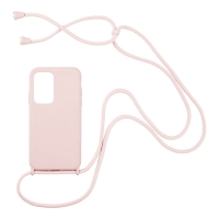 Θήκη Σιλικόνης με Κορδόνι CarryHang Sonique Xiaomi Poco F3 / Mi 11i Ροζ