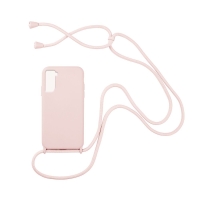 Θήκη Σιλικόνης με Κορδόνι CarryHang Sonique Samsung Galaxy S21 Plus Ροζ
