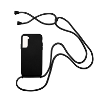 Θήκη Σιλικόνης με Κορδόνι CarryHang Sonique Samsung Galaxy S21 Μαύρο
