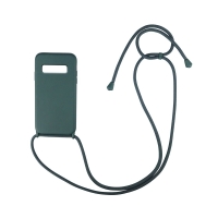 Θήκη Σιλικόνης με Κορδόνι CarryHang Sonique Samsung Galaxy S10 Πράσινο Σκούρο