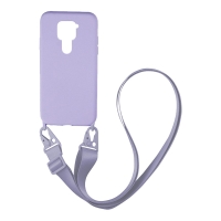 Θήκη Σιλικόνης με Strap CarryHang Sonique Xiaomi Redmi Note 9 Λιλά