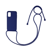 Θήκη Σιλικόνης με Κορδόνι CarryHang Sonique Samsung Galaxy A31 Μπλε Σκούρο