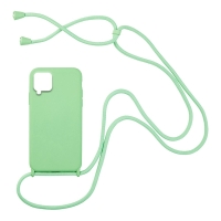 Θήκη Σιλικόνης με Κορδόνι CarryHang Sonique Samsung Galaxy A22 4G / Galaxy M32 4G / Galaxy M22 4G Πράσινο Ανοιχτό