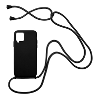 Θήκη Σιλικόνης με Κορδόνι CarryHang Sonique Samsung Galaxy A22 4G / Galaxy M32 4G / Galaxy M22 4G Μαύρο