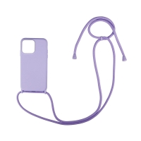 Θήκη Σιλικόνης με Κορδόνι CarryHang Sonique Apple iPhone 13 Pro Λιλά