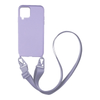 Θήκη Σιλικόνης με Strap CarryHang Sonique Samsung Galaxy A22 4G / Galaxy M32 4G / Galaxy M22 4G Λιλά