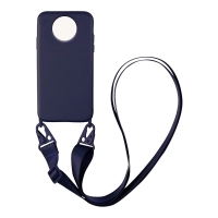 Θήκη Σιλικόνης με Strap CarryHang Sonique Xiaomi Redmi Note 9T Μπλε Σκούρο