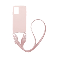 Θήκη Σιλικόνης με Strap CarryHang Sonique Xiaomi Redmi 10 / Redmi 10 2022 Ροζ