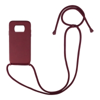 Θήκη Σιλικόνης με Κορδόνι CarryHang Sonique Xiaomi Poco X3 NFC / Poco X3 Pro Μπορντώ