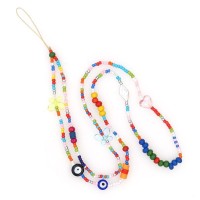 Κολιέ Λουράκι Κινητού Phone Strap Jewelry 80cm Colorful Butterfly