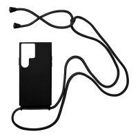 Θήκη Σιλικόνης με Κορδόνι CarryHang Sonique Samsung Galaxy S22 Ultra Μαύρο