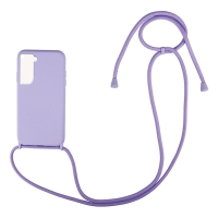 Θήκη Σιλικόνης με Κορδόνι CarryHang Sonique Samsung Galaxy S22 Λιλά