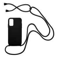 Θήκη Σιλικόνης με Κορδόνι CarryHang Sonique Samsung Galaxy A03s Μαύρο
