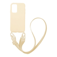 Θήκη Σιλικόνης με Strap CarryHang Sonique Xiaomi Poco M4 Pro 5G / Redmi Note 11s 5g Μπεζ