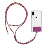 Κορδόνι Λαιμού Sonique Lanyard για Κινητά Rainbow Μπορντό