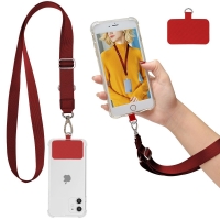 Strap Λαιμού Sonique Lanyard για Κινητά Μπορντώ