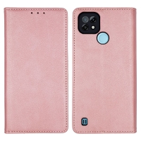 Θήκη Πορτοφόλι Vintage Magnet Wallet Sonique Realme C21 Ροζ Χρυσό
