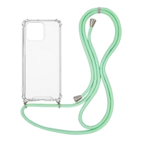 Θήκη Σιλικόνης με Κορδόνι Sonique Armor Clear Apple iPhone 13 Pro Βεραμάν