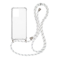 Θήκη Σιλικόνης με Κορδόνι Sonique Armor Clear Realme C35 Rainbow Λευκό