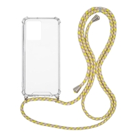 Θήκη Σιλικόνης με Κορδόνι Sonique Armor Clear Realme C35 Rainbow Κίτρινο