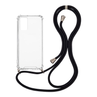 Θήκη Σιλικόνης με Κορδόνι Sonique Armor Clear Samsung Galaxy A13 4G Μαύρο