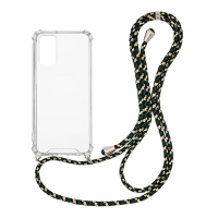 Θήκη Σιλικόνης με Κορδόνι Sonique Armor Clear Samsung Galaxy A13 4G Rainbow Πράσινο