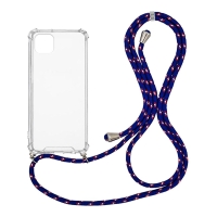 Θήκη Σιλικόνης με Κορδόνι Sonique Armor Clear Samsung Galaxy A22 5G Rainbow Μπλε