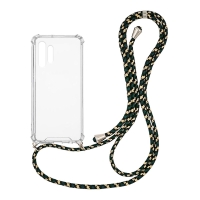 Θήκη Σιλικόνης με Κορδόνι Sonique Armor Clear Samsung Galaxy A32 4G Rainbow Πράσινο