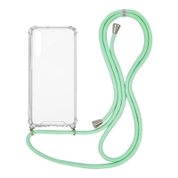 Θήκη Σιλικόνης με Κορδόνι Sonique Armor Clear Samsung Galaxy A70/A70s Βεραμάν