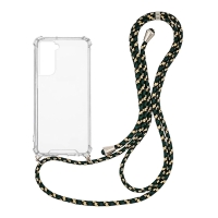 Θήκη Σιλικόνης με Κορδόνι Sonique Armor Clear Samsung Galaxy S22 Rainbow Πράσινο