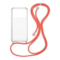 Θήκη Σιλικόνης με Κορδόνι Sonique Armor Clear Xiaomi Poco X4 Pro 5G Κοραλλί