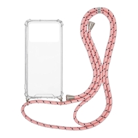 Θήκη Σιλικόνης με Κορδόνι Sonique Armor Clear Xiaomi Poco X4 Pro 5G Rainbow Ροζ