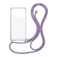 Θήκη Σιλικόνης με Κορδόνι Sonique Armor Clear Xiaomi Poco X4 Pro 5G Rainbow Λιλά