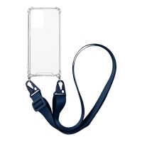Θήκη Σιλικόνης με Strap Sonique Armor Clear Samsung Galaxy A53 5G Μπλε Σκούρο