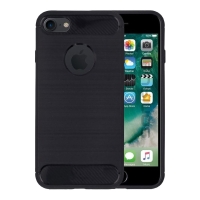 Θήκη Σιλικόνης Sonique Carbon Brushed Apple iPhone 7 / iPhone 8 Μαύρο