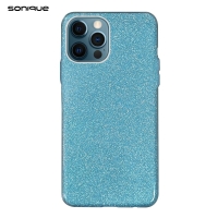 Θήκη Σιλικόνης Sonique Shiny Apple iPhone 12 / iPhone 12 Pro Γαλάζιο