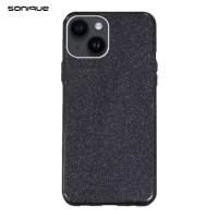 Θήκη Σιλικόνης Sonique Shiny Apple iPhone 13 Μαύρο