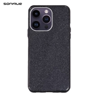Θήκη Σιλικόνης Sonique Shiny Apple iPhone 13 Pro Max Μαύρο