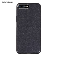 Θήκη Σιλικόνης Sonique Shiny Apple iPhone 7 Plus / iPhone 8 Plus Μαύρο