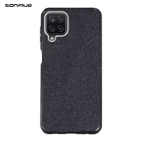 Θήκη Σιλικόνης Sonique Shiny Samsung Galaxy A12 / Galaxy M12 Μαύρο