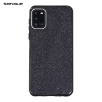 Θήκη Σιλικόνης Sonique Shiny Samsung Galaxy A31 Μαύρο