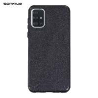 Θήκη Σιλικόνης Sonique Shiny Samsung Galaxy A51 Μαύρο
