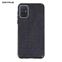 Θήκη Σιλικόνης Sonique Shiny Samsung Galaxy A71 Μαύρο
