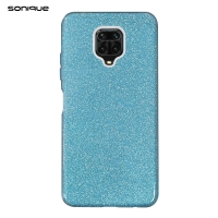 Θήκη Σιλικόνης Sonique Shiny Xiaomi Redmi Note 9S/9 Pro Γαλάζιο