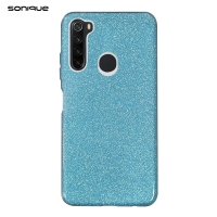 Θήκη Σιλικόνης Sonique Shiny Xiaomi Redmi Note 8 / Redmi Note 8 2021 Γαλάζιο