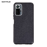 Θήκη Σιλικόνης Sonique Shiny Xiaomi Redmi Note 10 Pro Μαύρο