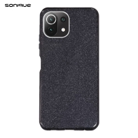 Θήκη Σιλικόνης Sonique Shiny Xiaomi Mi 11 Lite 4G / Mi 11 Lite 5G Μαύρο