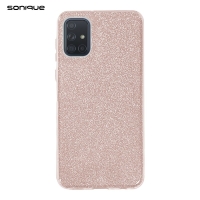 Θήκη Σιλικόνης Sonique Shiny Samsung Galaxy A71 Ροζ